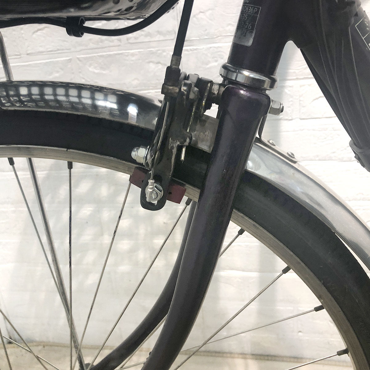 中古電動自転車 パナソニック ビビ DX パープル 26インチ YF005