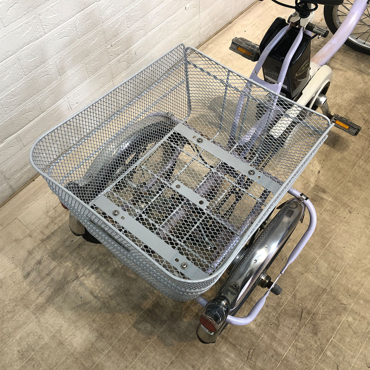 中古電動自転車 パナソニック かろやかライフ EB パープル 前18×後16