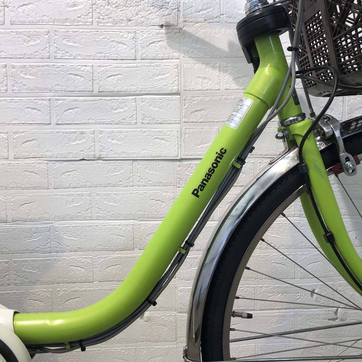 中古電動自転車 パナソニック ビビ DX グリーン 26インチ YF009 