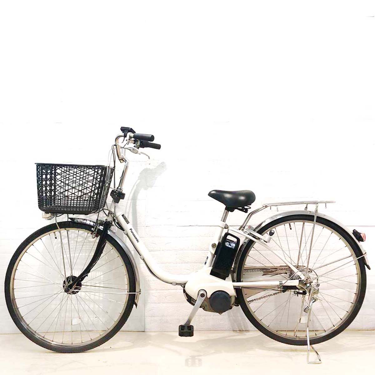 中古電動自転車 パナソニック ビビ DX ホワイト 26インチ YX084 – e