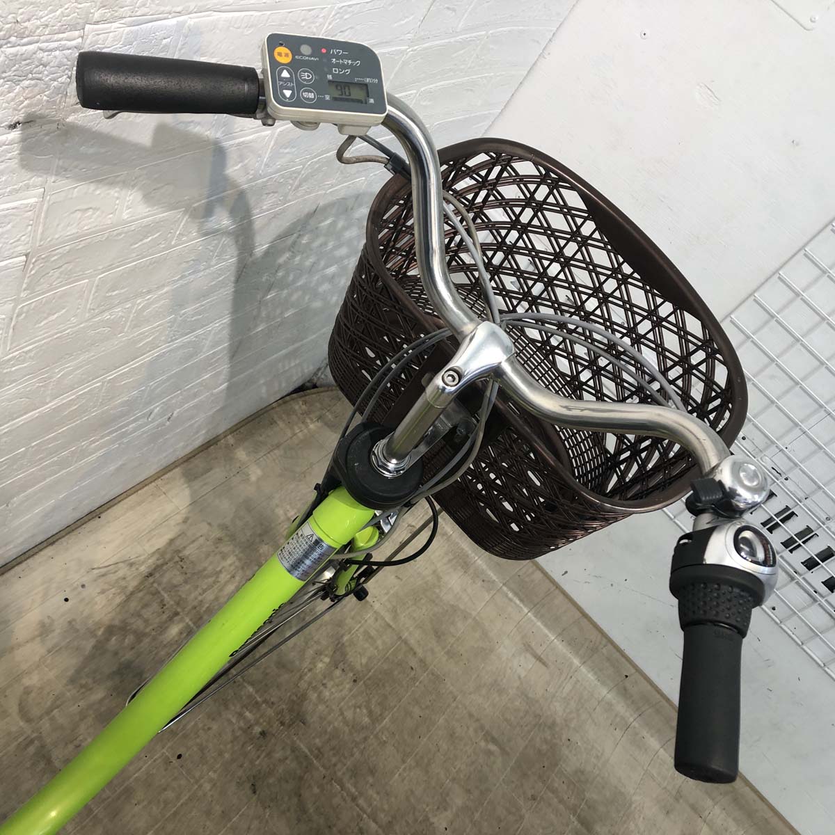 中古電動自転車 パナソニック ビビ DX グリーン 26インチ YF009 