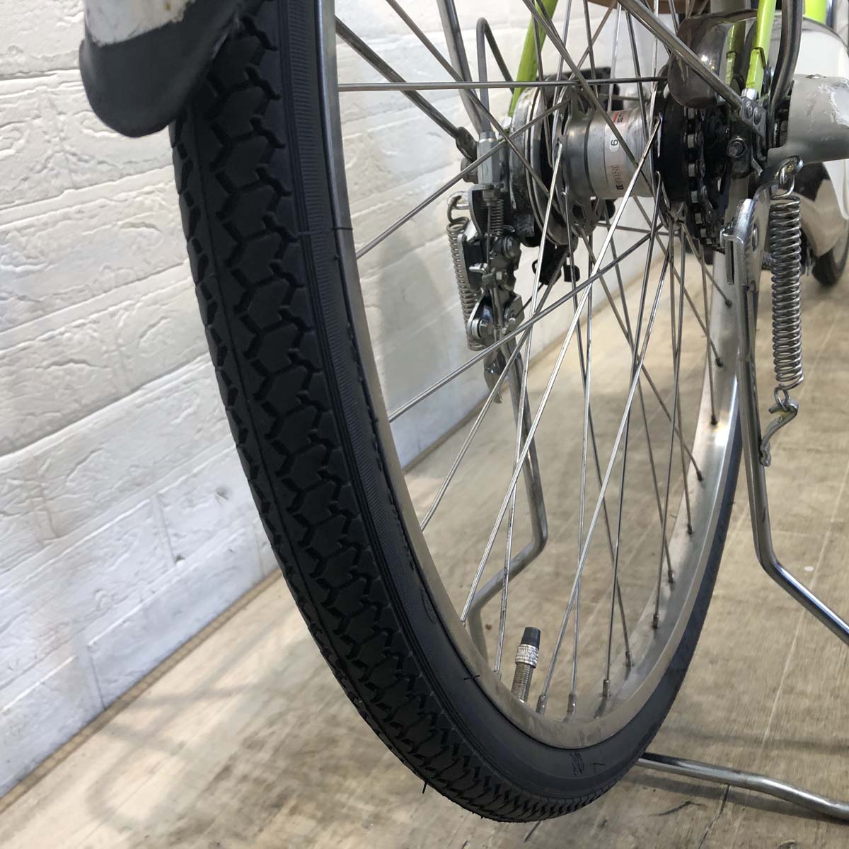 中古電動自転車 パナソニック ビビ DX グリーン 26インチ YF009 