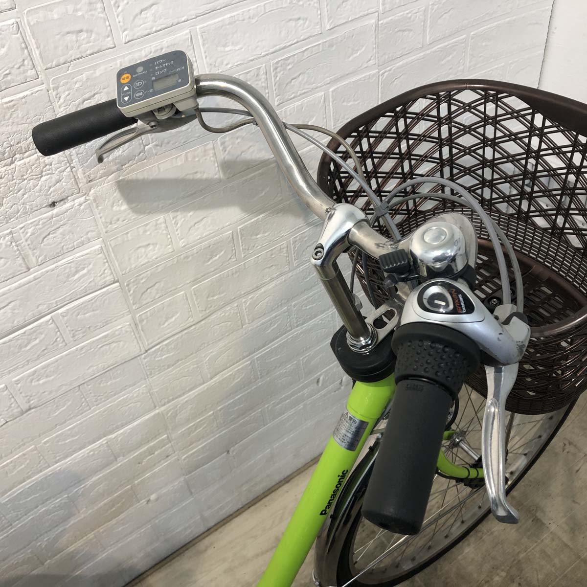 中古電動自転車 パナソニック ビビ DX グリーン 26インチ YF009 