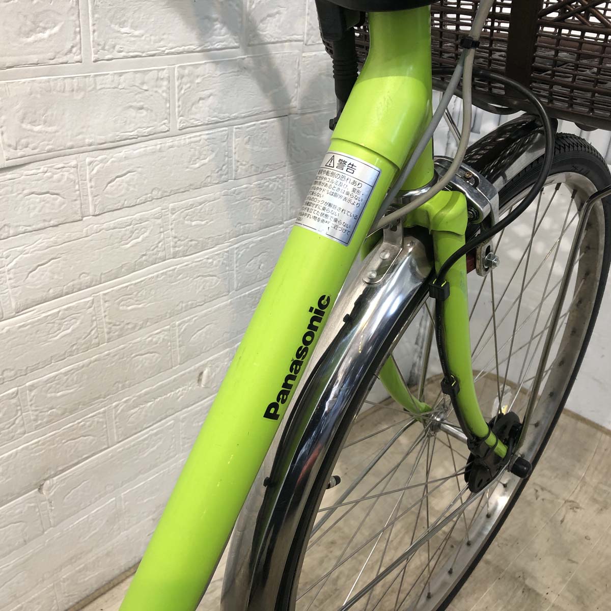 中古電動自転車 パナソニック ビビ DX グリーン 26インチ YF009 