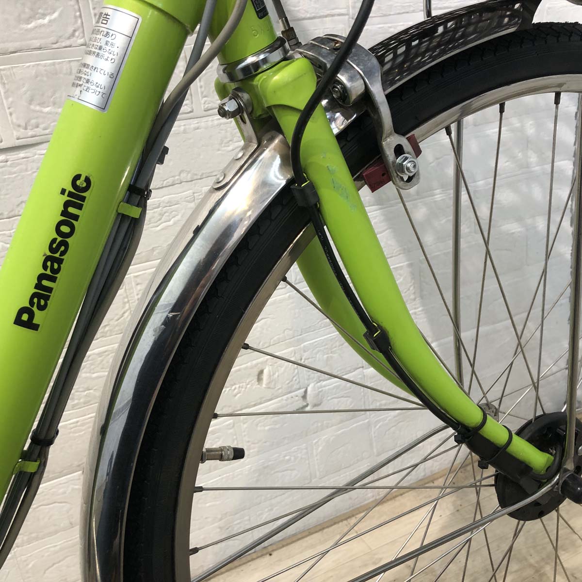 中古電動自転車 パナソニック ビビ DX グリーン 26インチ YF009 