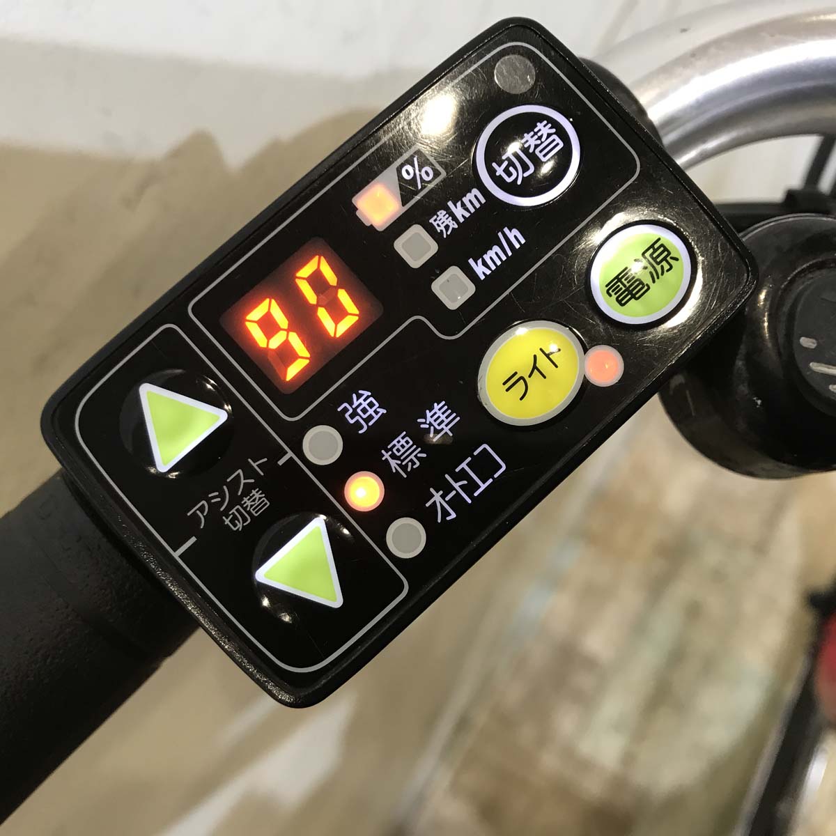 中古電動自転車 ブリヂストン HYDEE 2 ハイディ ツー レッド 26インチ KE009