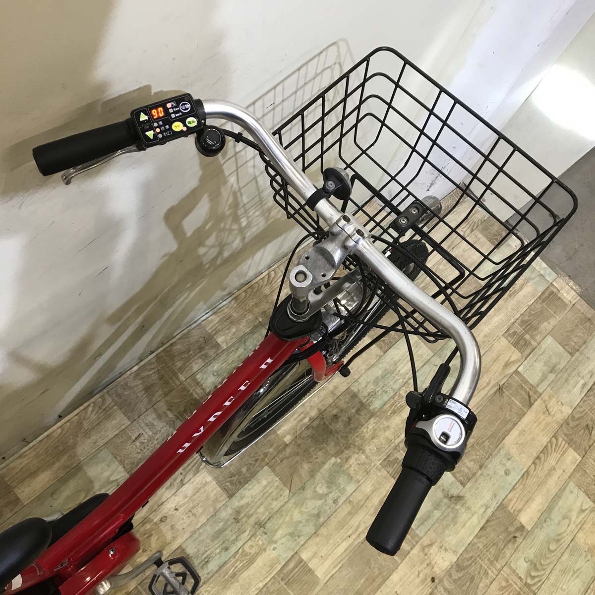 中古電動自転車 ブリヂストン HYDEE 2 ハイディ ツー レッド 26インチ