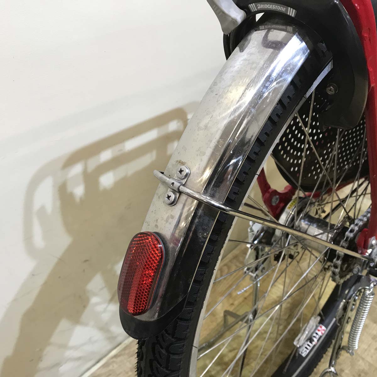 中古電動自転車 ブリヂストン HYDEE 2 ハイディ ツー レッド 26インチ