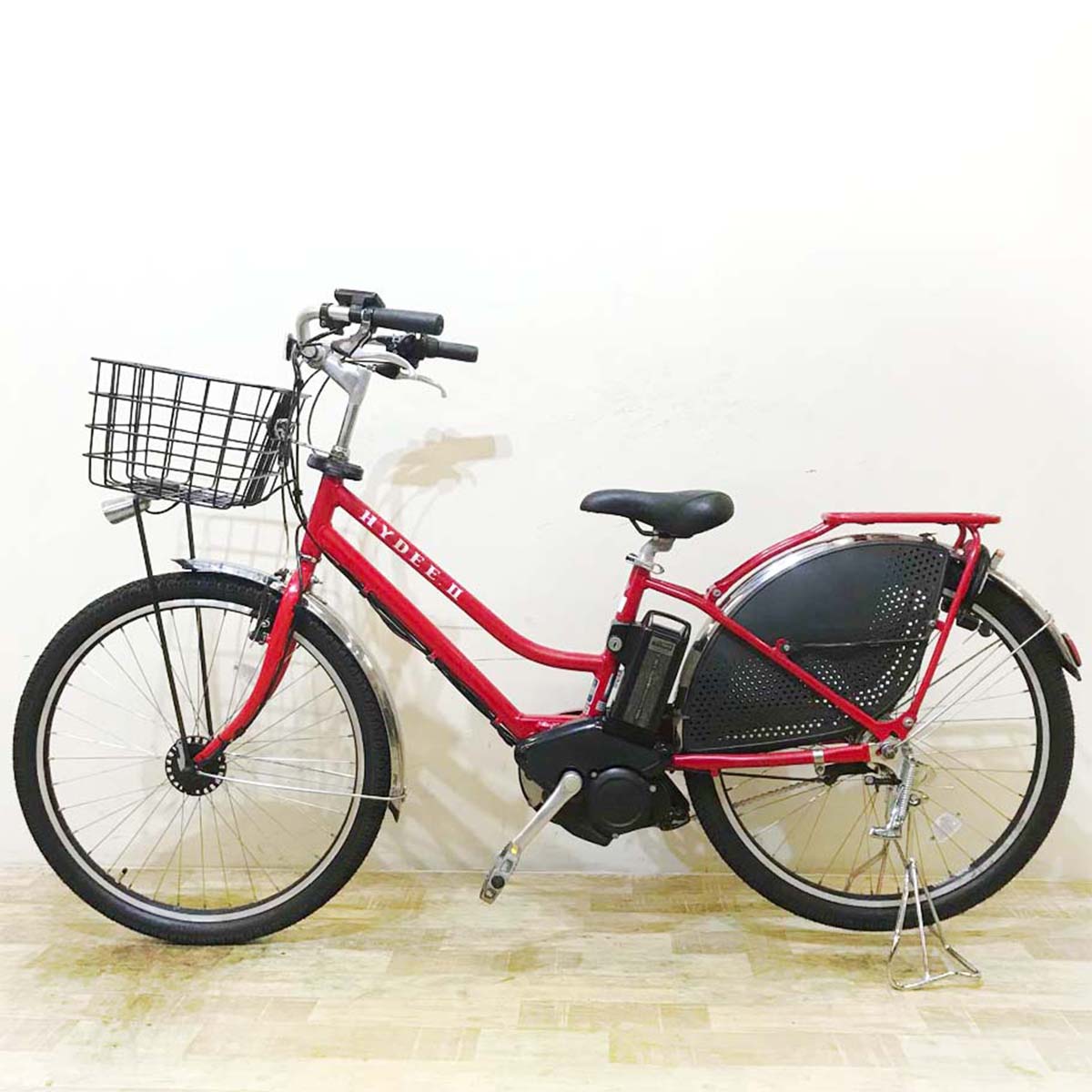 中古電動自転車 ブリヂストン HYDEE 2 ハイディ ツー レッド 26インチ