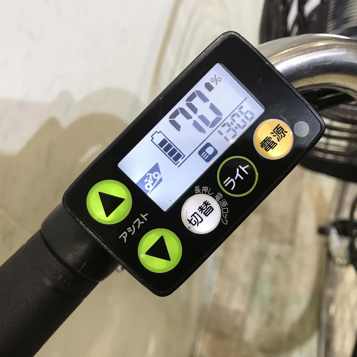 中古電動自転車 ヤマハ PAS With パス ウィズ ホワイト 26インチ KE013 