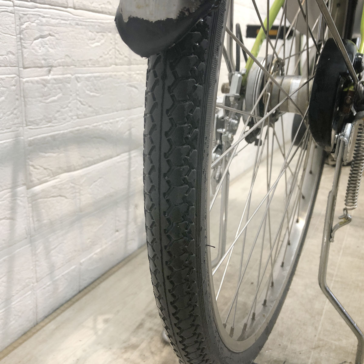 中古電動自転車 パナソニック ビビ DX グリーン 26インチ YF012 