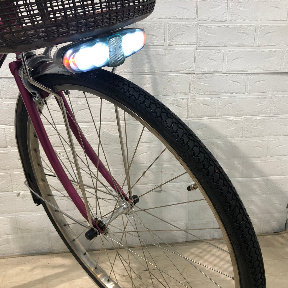 中古電動自転車 パナソニック ビビ EX ピンク 26インチ YX089 – e-CHARIty