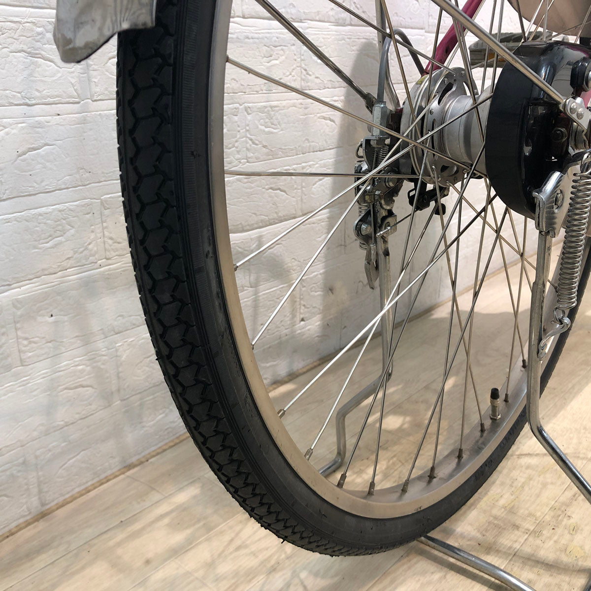 中古電動自転車 パナソニック ビビ EX ピンク 26インチ YX089 – e-CHARIty