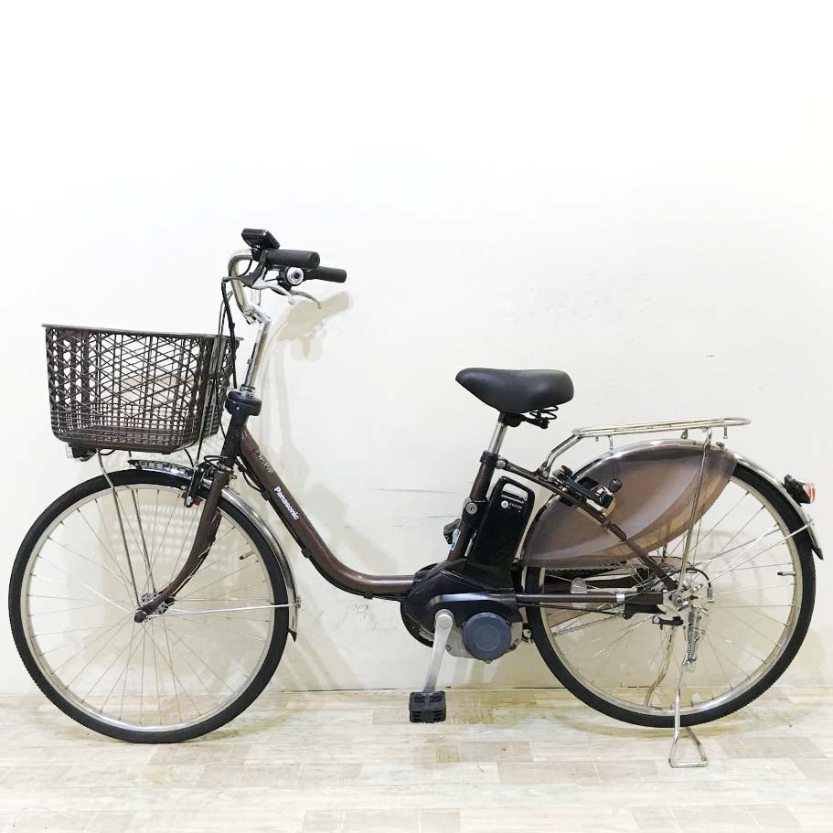 中古電動自転車 パナソニック ビビDX ブラウン 24インチ KI071 – e-CHARIty