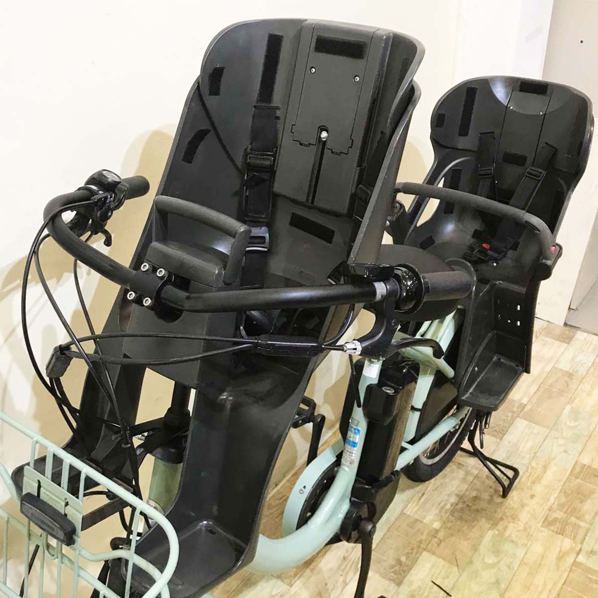 中古電動自転車 ブリヂストン bikke MOB dd ビッケ モブ dd グリーン 前24×後20インチ KE015