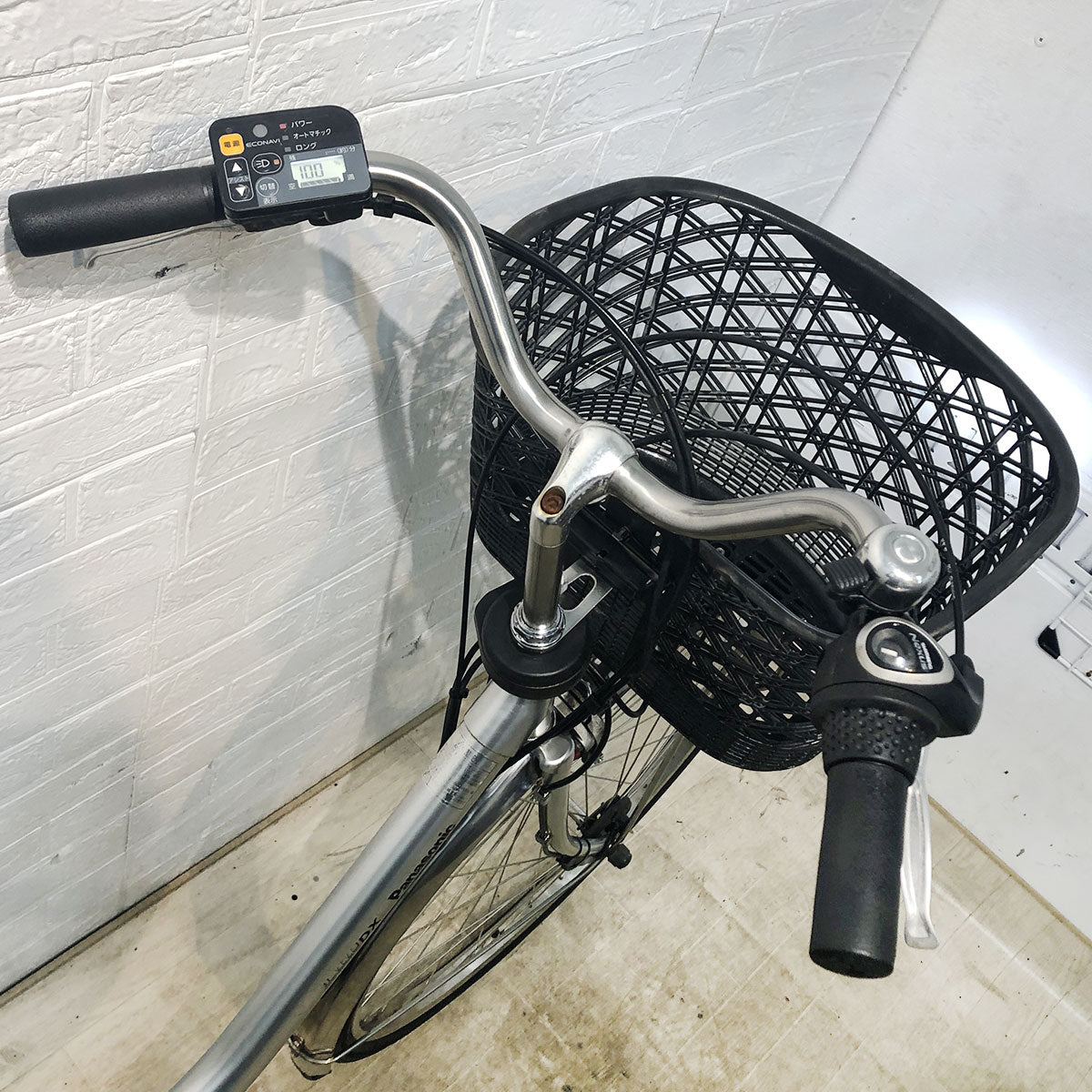 中古電動自転車 パナソニック ビビ DX シルバー 26インチ YF015 