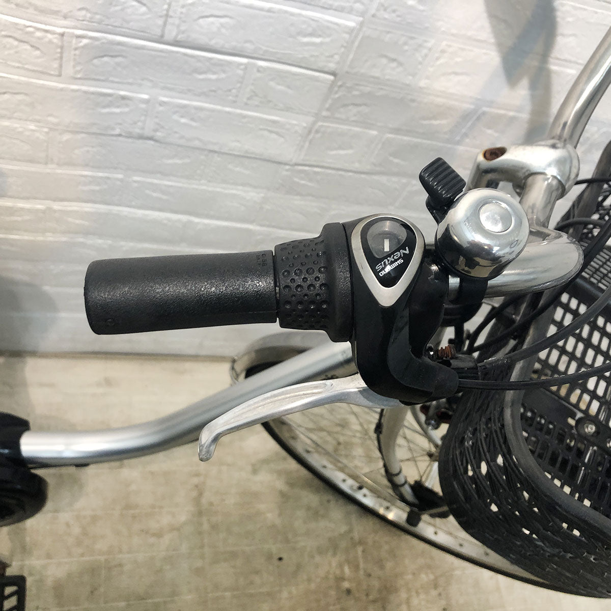 中古電動自転車 パナソニック ビビ DX シルバー 26インチ YF015 