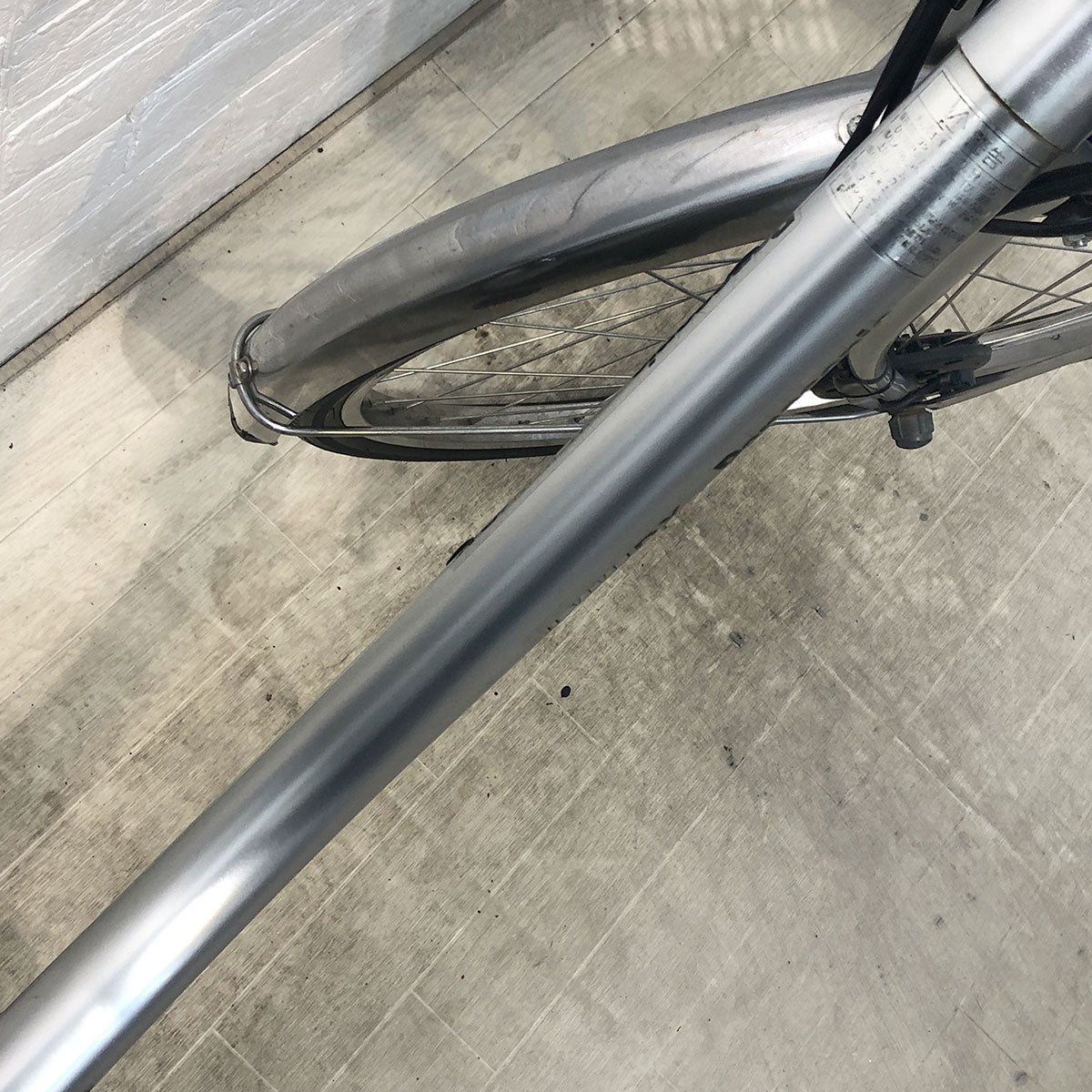 中古電動自転車 パナソニック ビビ DX シルバー 26インチ YF015 