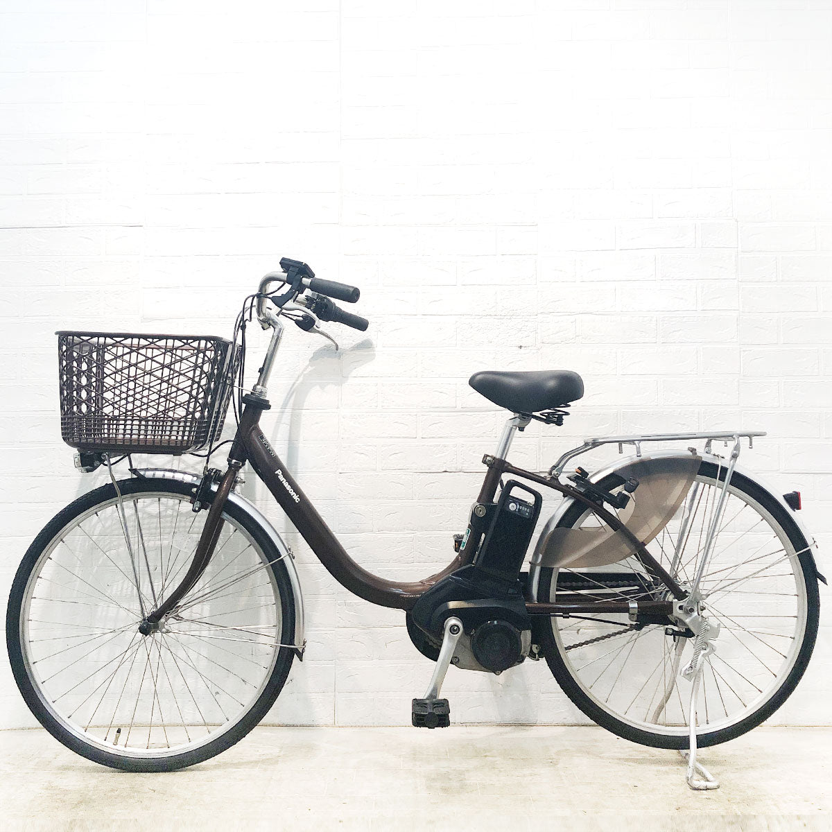 中古電動自転車 パナソニック ビビ L ブラウン 24インチ YF016 