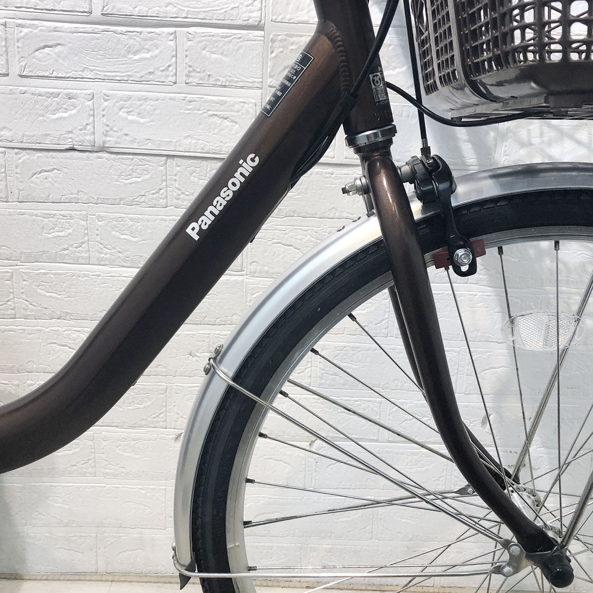 中古電動自転車 パナソニック ビビ L ブラウン 24インチ YF016 