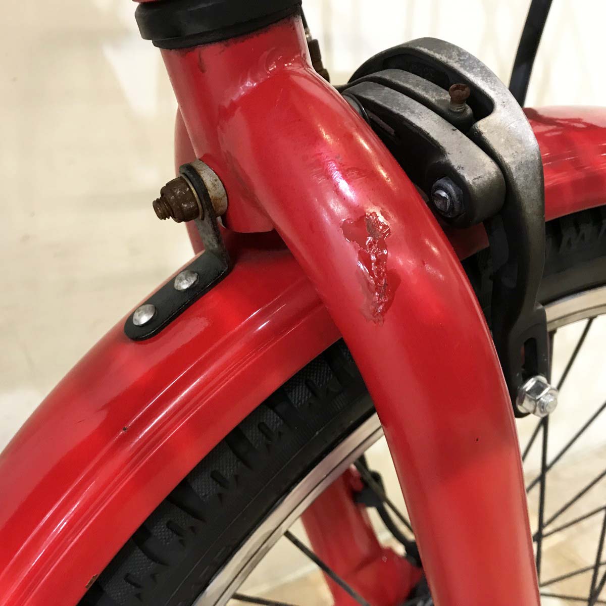 中古電動自転車 パナソニック ギュットアニーズ レッド 20インチ KI074