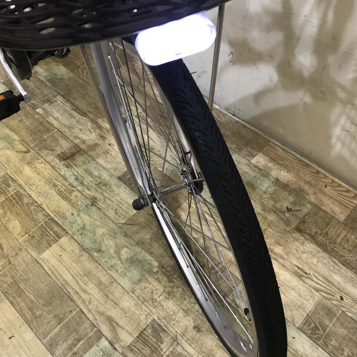 中古電動自転車 ヤマハ PAS ナチュラ M シルバー 26インチ KE019 