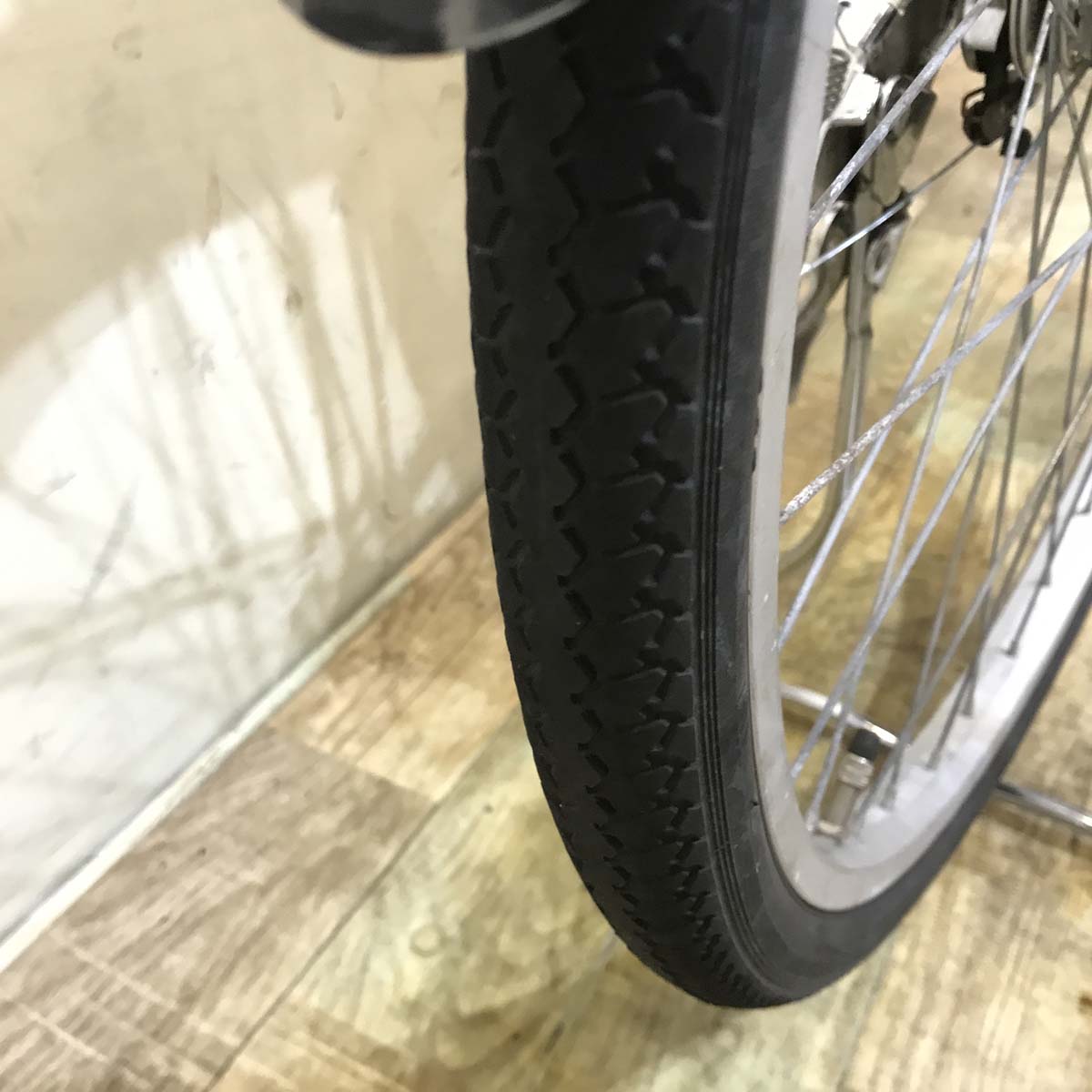 中古電動自転車 ヤマハ PAS ナチュラ M シルバー 26インチ KE019 