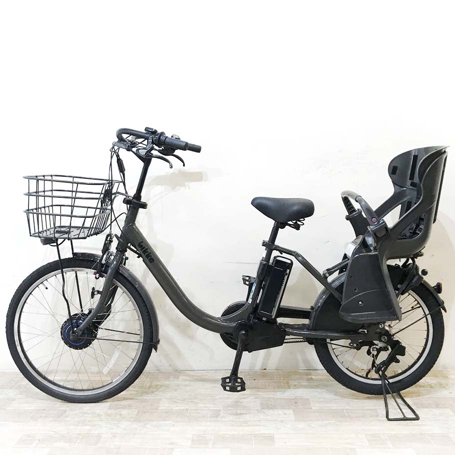中古電動自転車 ブリヂストン ビッケモブdd グレー 24×20インチ KI075