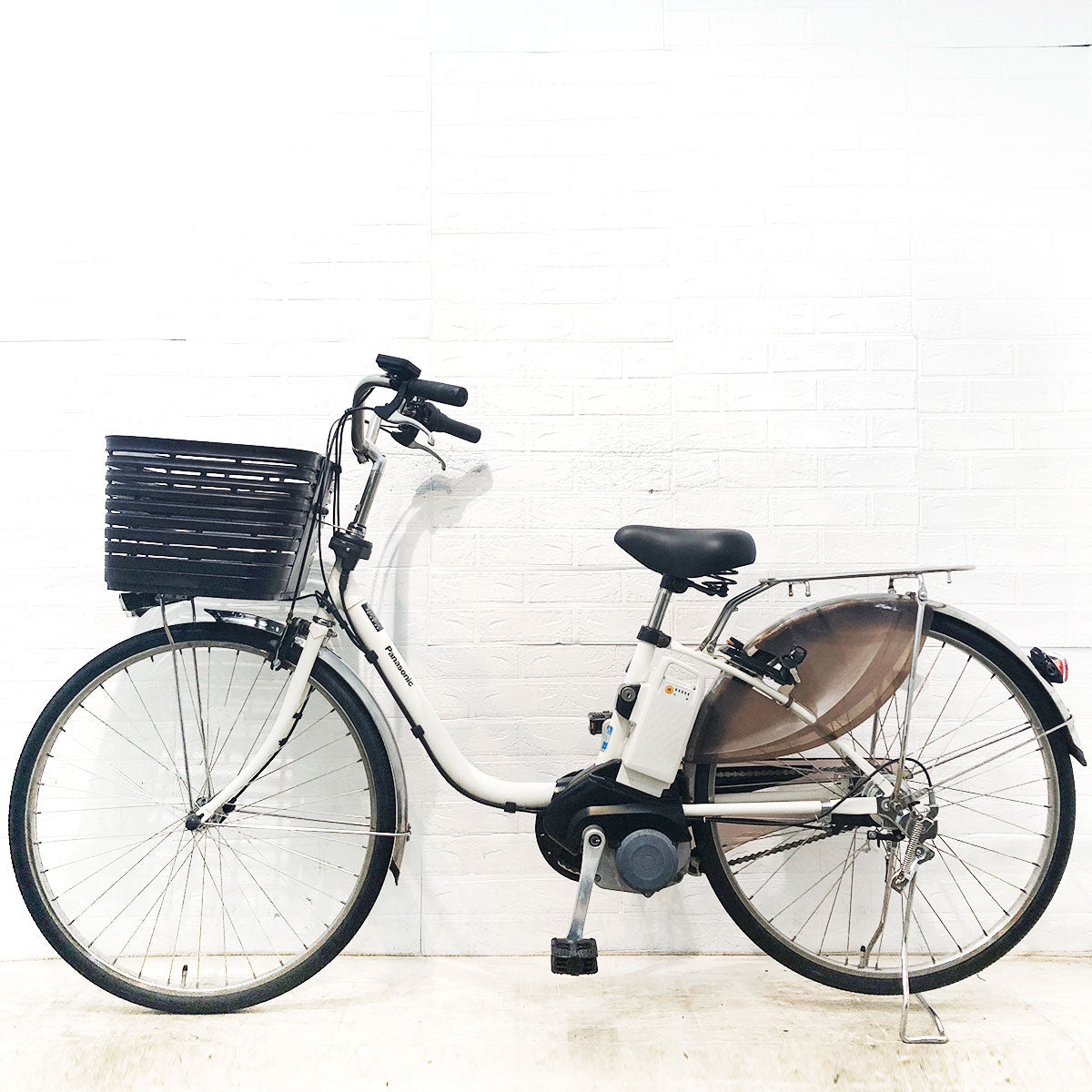 中古電動自転車 パナソニック ビビ DX ホワイト 26インチ YF018