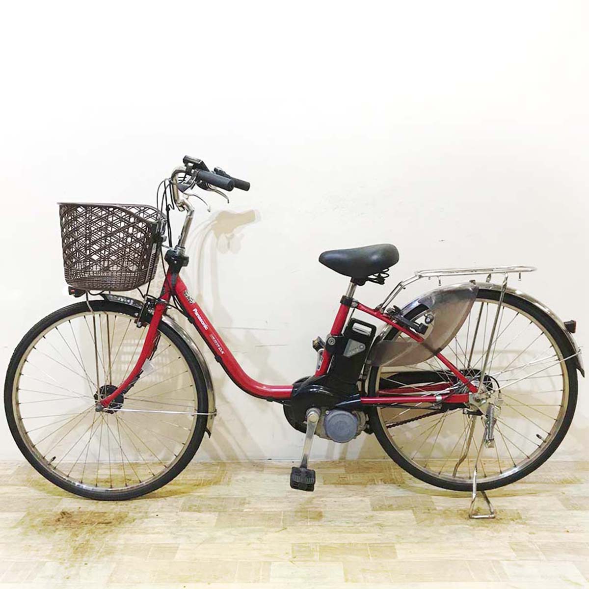 中古電動自転車 パナソニック ビビDX 26インチ レッド 横浜 №8820 中古電動自転車 パナソニック ビビ DX レッド 26インチ KE020 – e-CHARIty