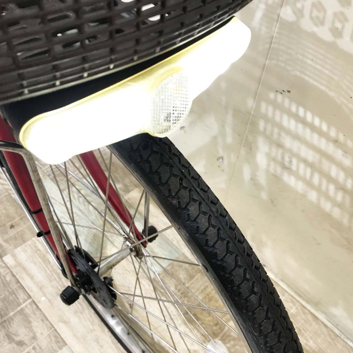 中古電動自転車 パナソニック ビビDX レッド 24インチ KI076