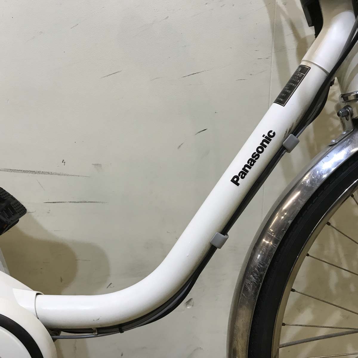 中古電動自転車 パナソニック ビビ DX ホワイト 26インチ KE022