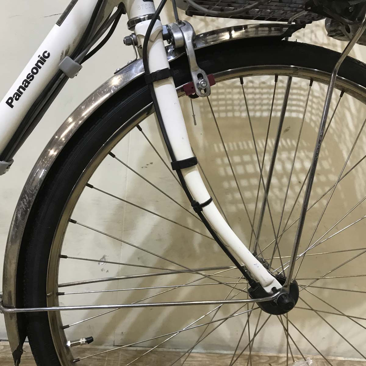 中古電動自転車 パナソニック ビビ DX ホワイト 26インチ KE022
