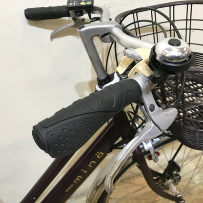 ヤマハ PAS Mina パス ミナ パープル 26インチ KP123 電動自転車 【中古車】