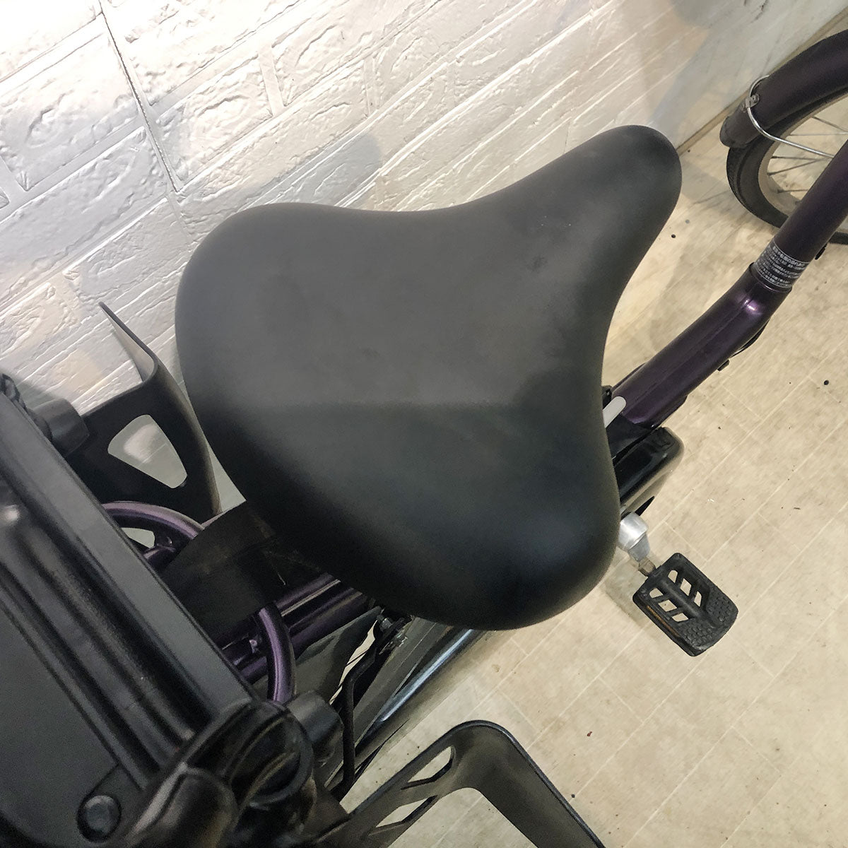 中古電動自転車 パナソニック ギュット パープル 前22×後26インチ YF019