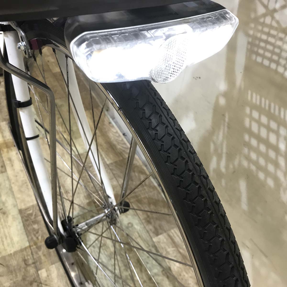 中古電動自転車 パナソニック ビビ DX ホワイト 26インチ KE022