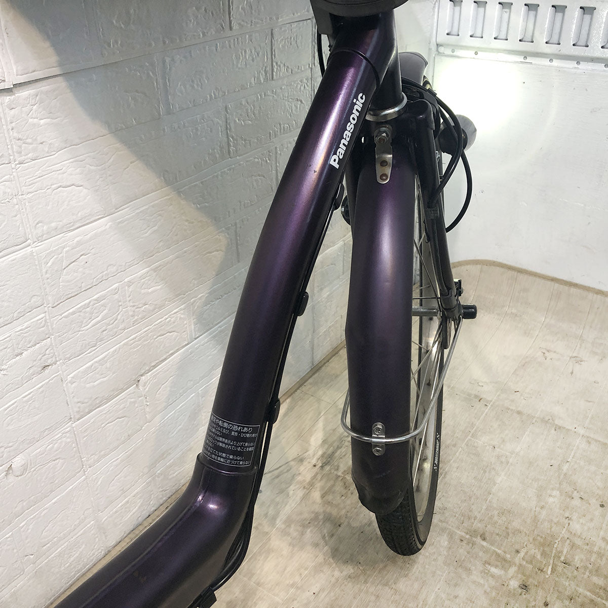 中古電動自転車 パナソニック ギュット パープル 前22×後26インチ YF019