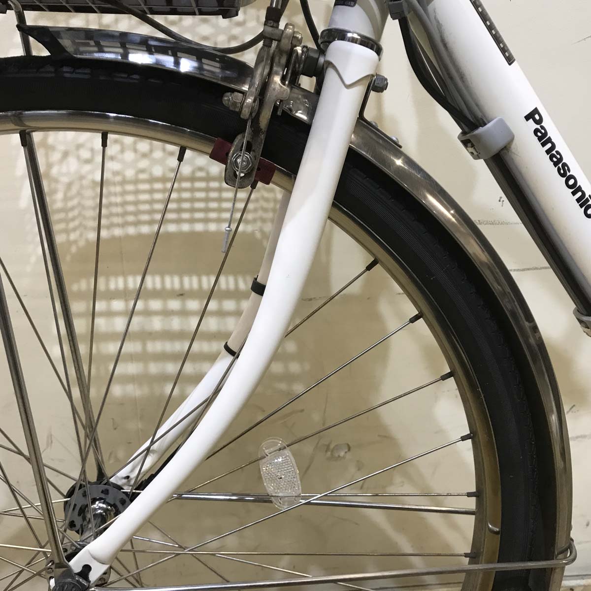 中古電動自転車 パナソニック ビビ DX ホワイト 26インチ KE022