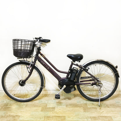 ヤマハ PAS Mina パス ミナ パープル 26インチ KP123 電動自転車 【中古車】