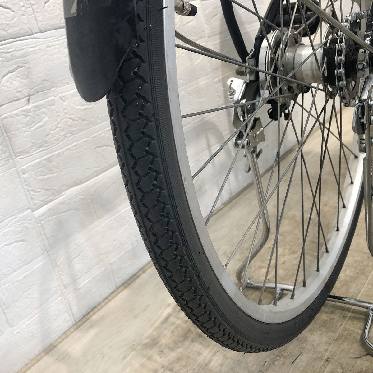 中古電動自転車 ブリヂストン アシスタ ベーシック ネイビー 26インチ YF020