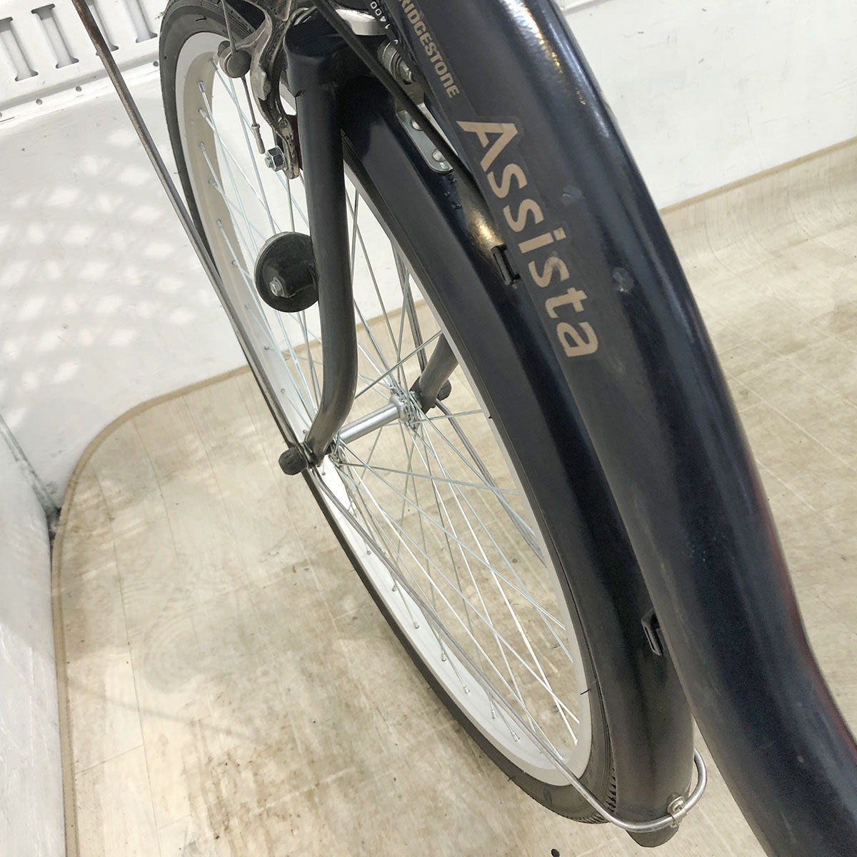 中古電動自転車 ブリヂストン アシスタ ベーシック ネイビー 26インチ YF020