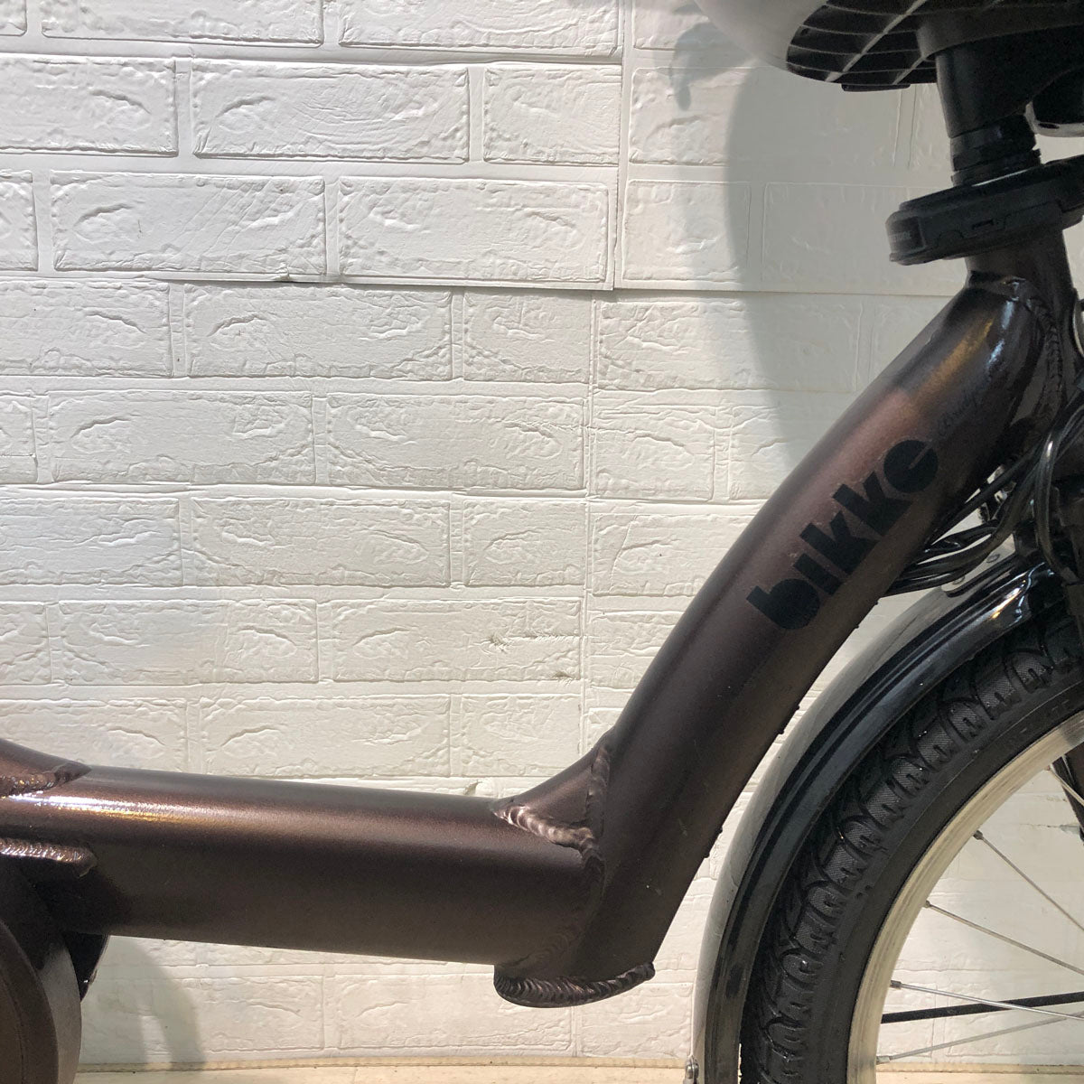 中古電動自転車 ブリヂストン bikke POLAR e ビッケ ポーラー イー ブラウン 20インチ YX100