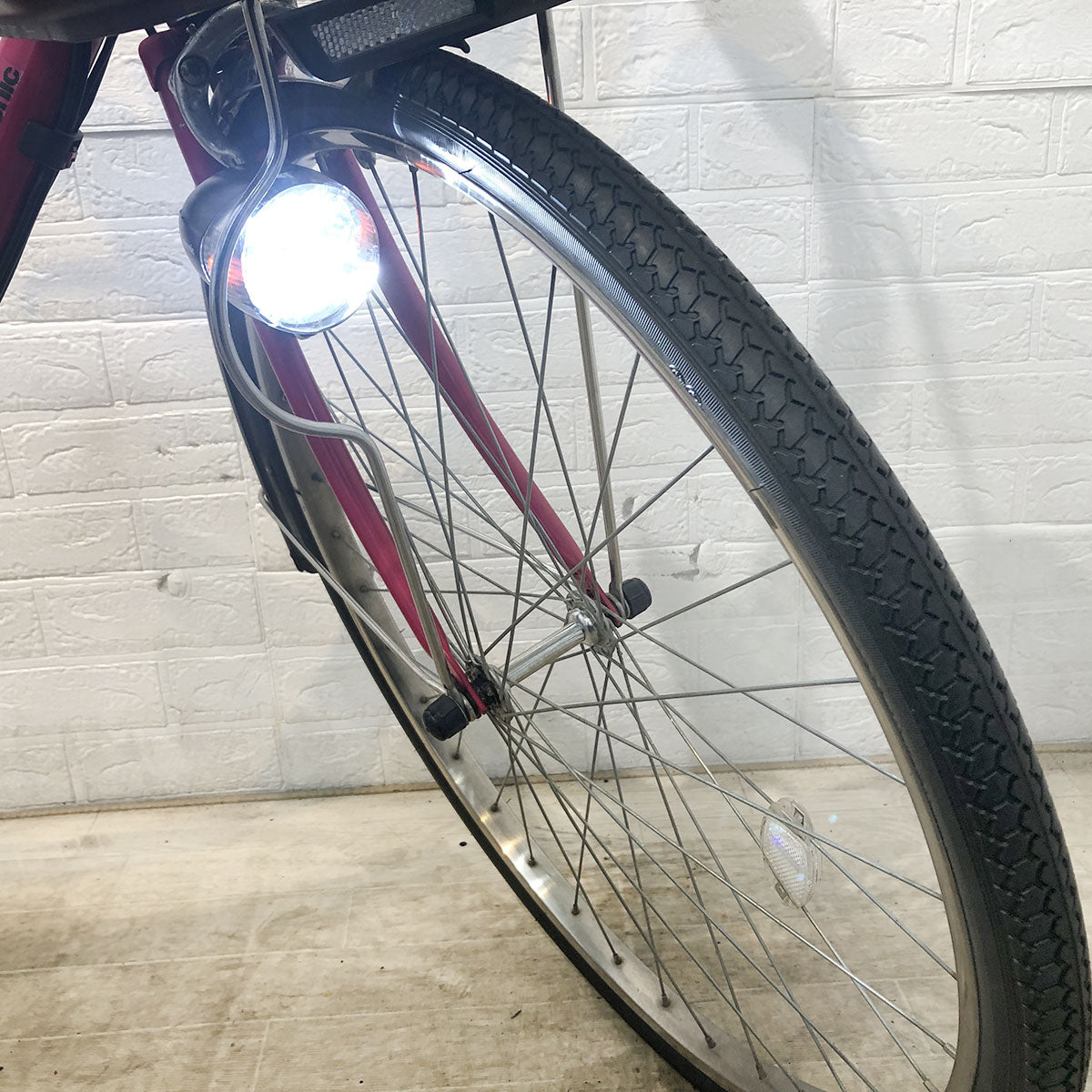 中古電動自転車 パナソニック ビビ スペシャル5 ピンク 26インチ YF022