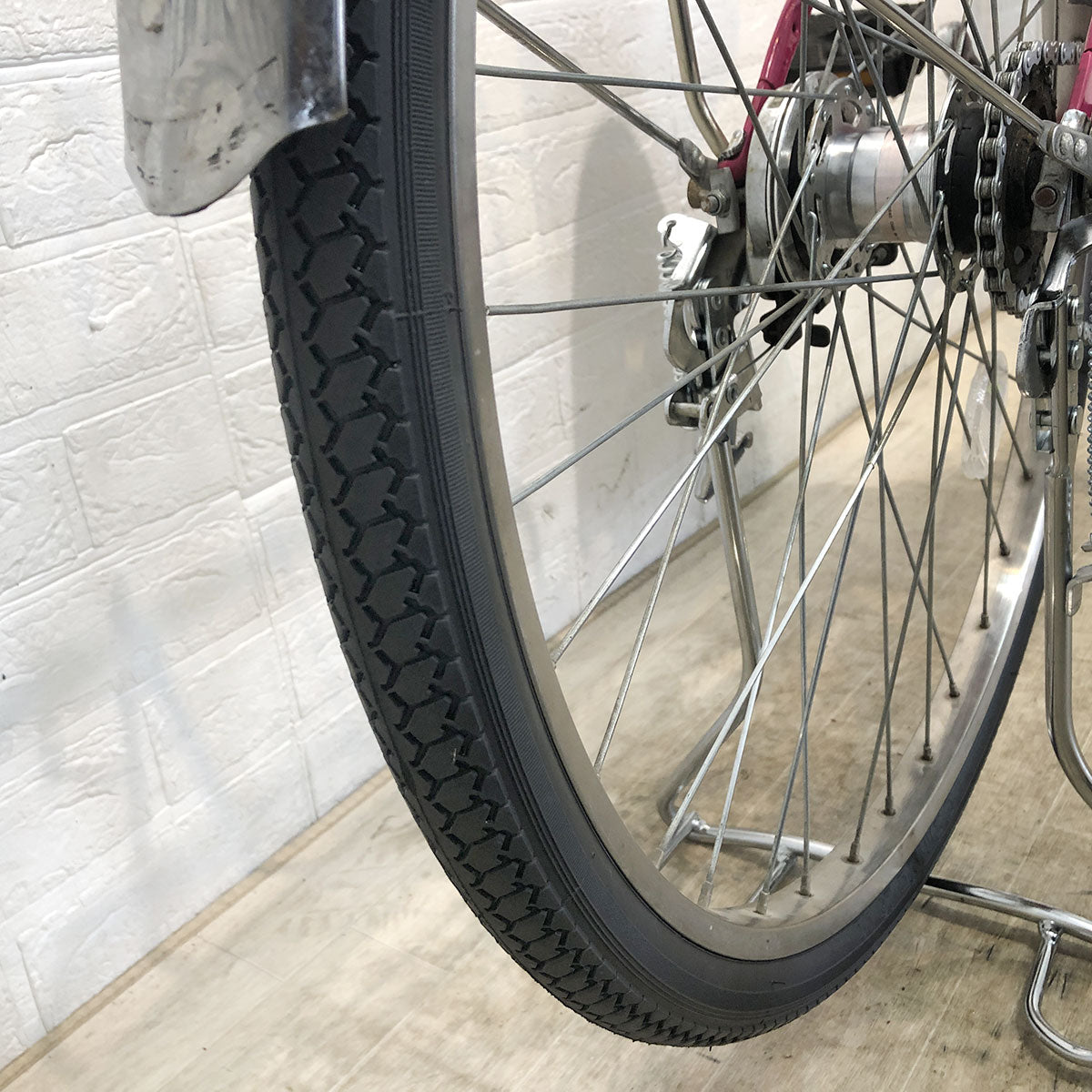 中古電動自転車 パナソニック ビビ スペシャル5 ピンク 26インチ YF022