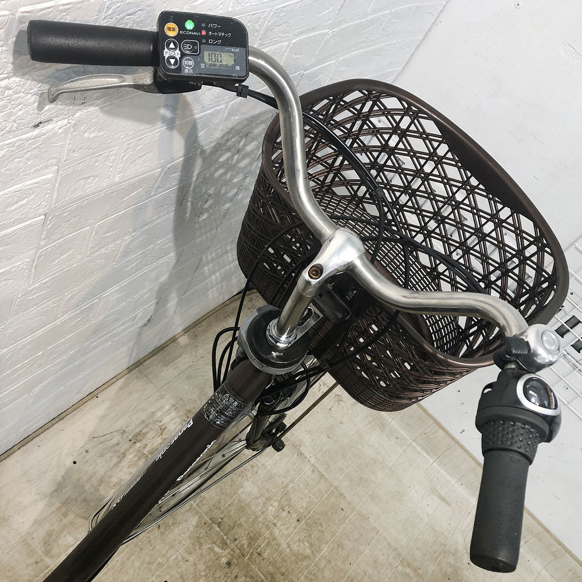 中古電動自転車 パナソニック ビビ DX ブラウン 26インチ YF023