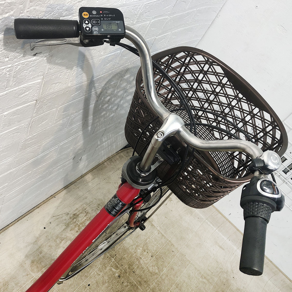 中古電動自転車 パナソニック ビビ DX レッド 26インチ YF024