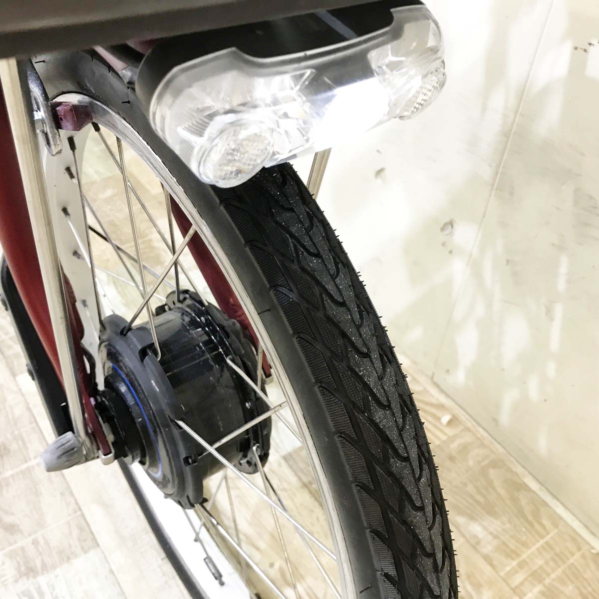 中古電動自転車 ブリヂストン フロンティア ラクット レッド 20インチ KI082