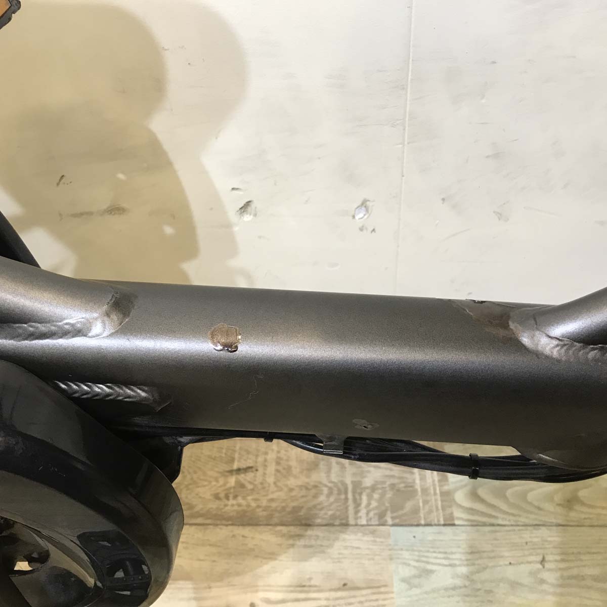 中古電動自転車 ヤマハ PAS Kiss mini パス キッス ミニ グレー 20インチ KE029