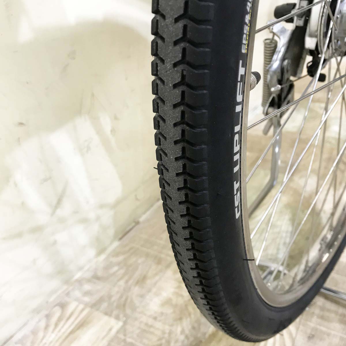 中古電動自転車 ヤマハ PAS ウィズ グレー 26インチ KI083