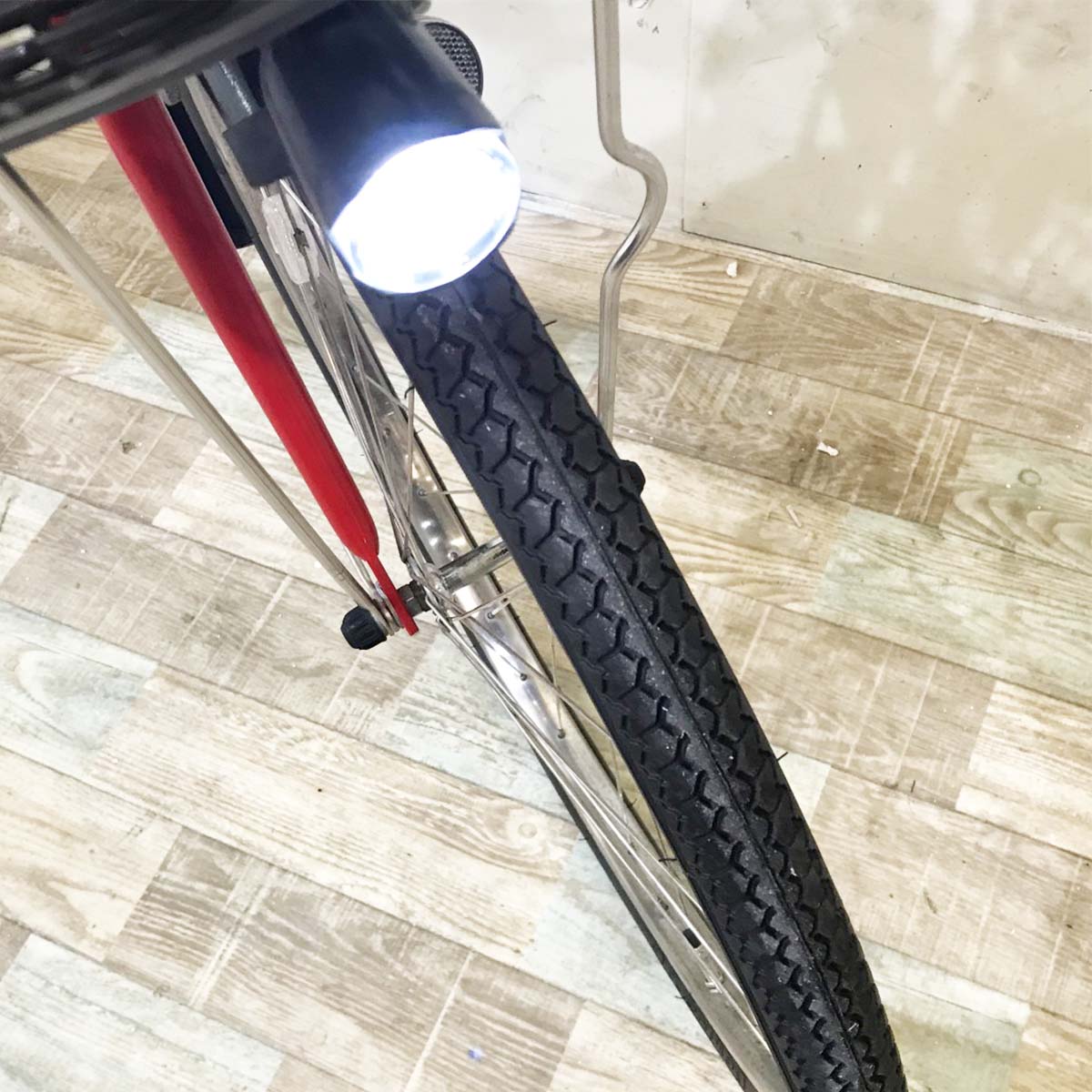 中古電動自転車 ヤマハ PAS ウィズ レッド 24インチ KI084